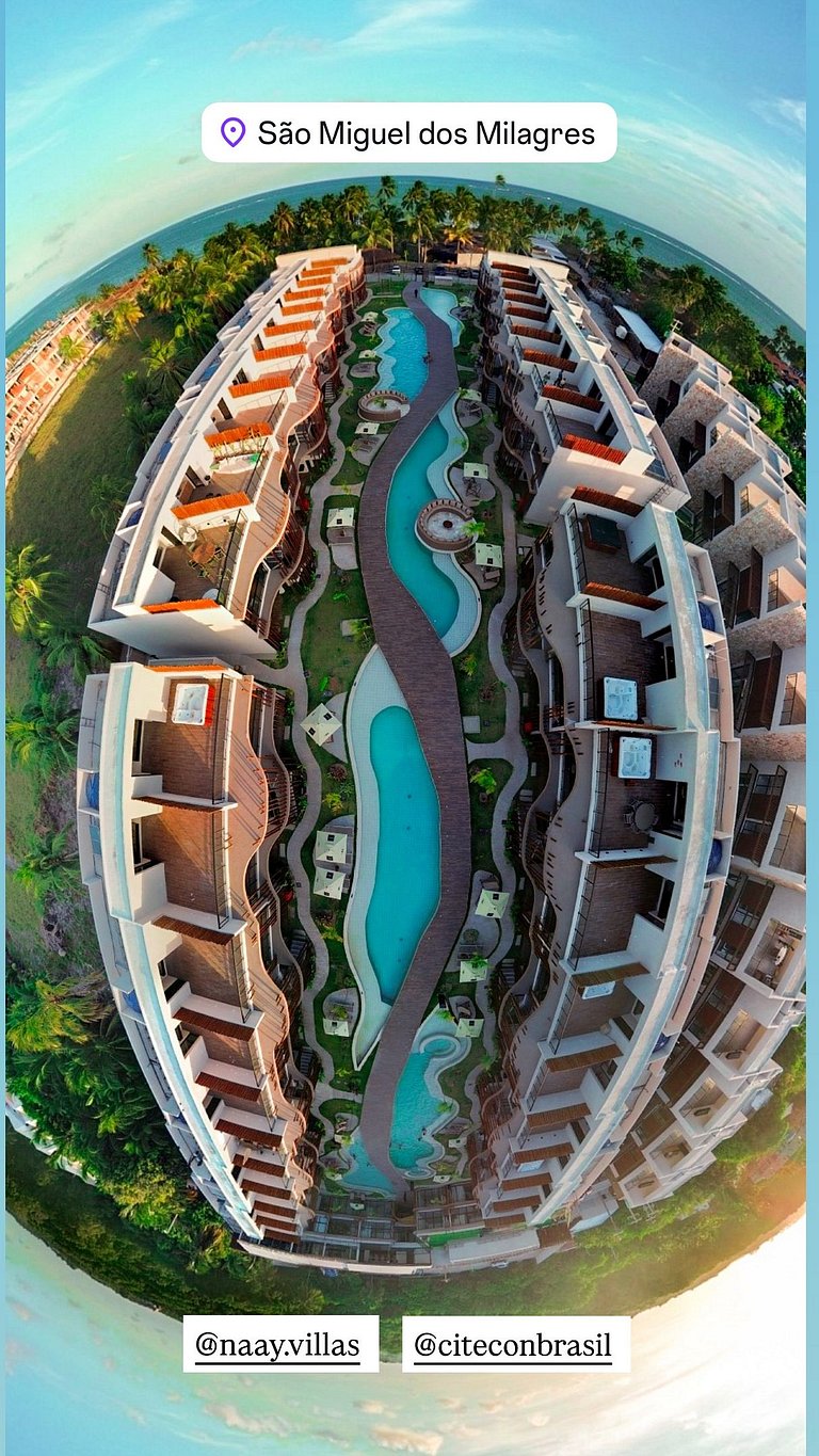 Apartamento Resort de Luxo na Praia de Tatuamunha