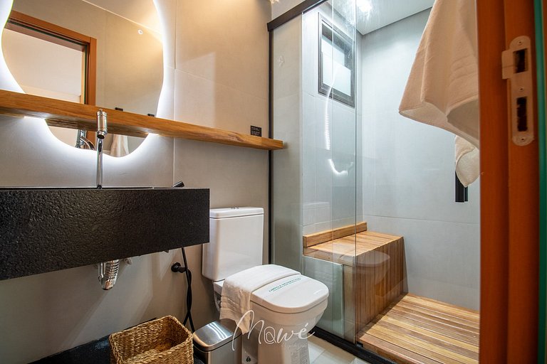 Apartamento pé na areia na Rota de Milagres