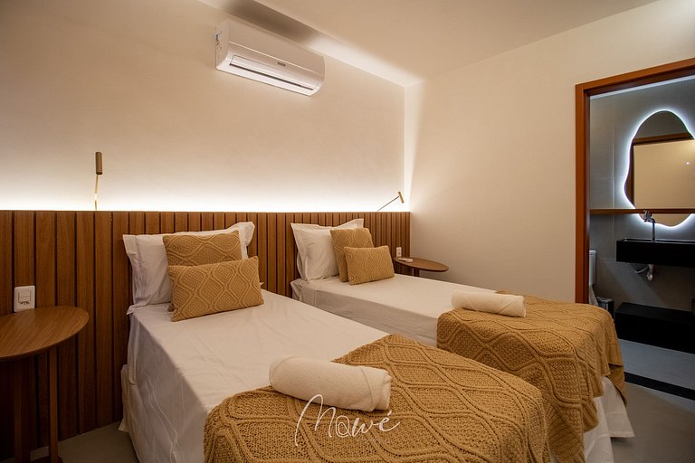 Apartamento pé na areia na Rota de Milagres