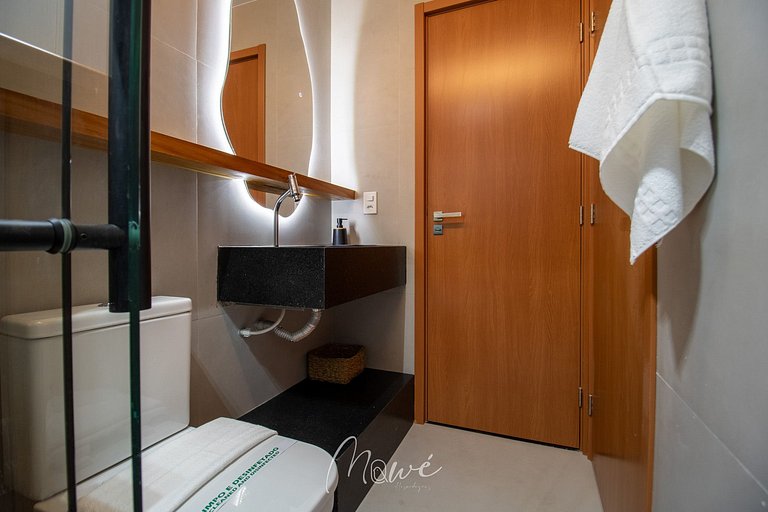 Apartamento pé na areia na Rota de Milagres