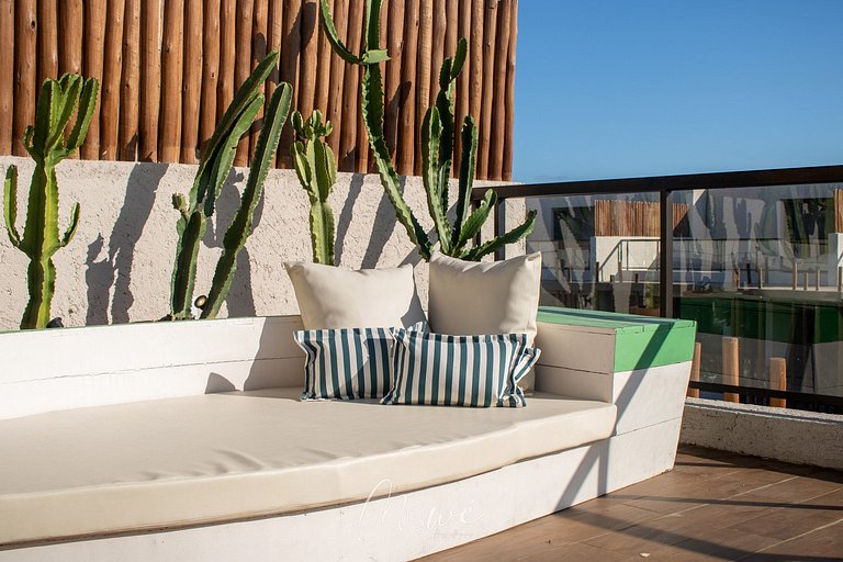 Apartamento pé na areia na Rota de Milagres