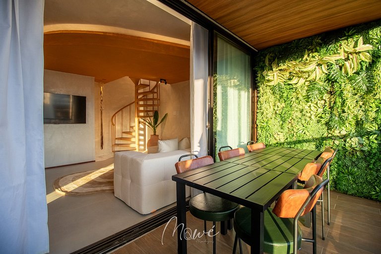 Apartamento pé na areia na Rota de Milagres