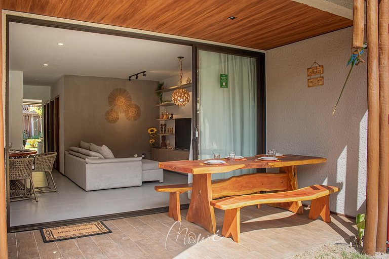 Apartamento pé na areia Tatuamunha