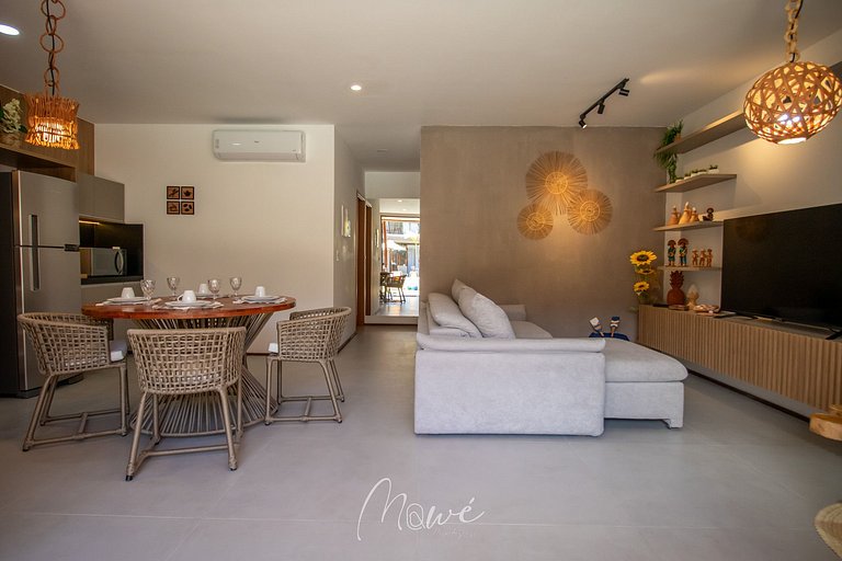 Apartamento pé na areia Tatuamunha