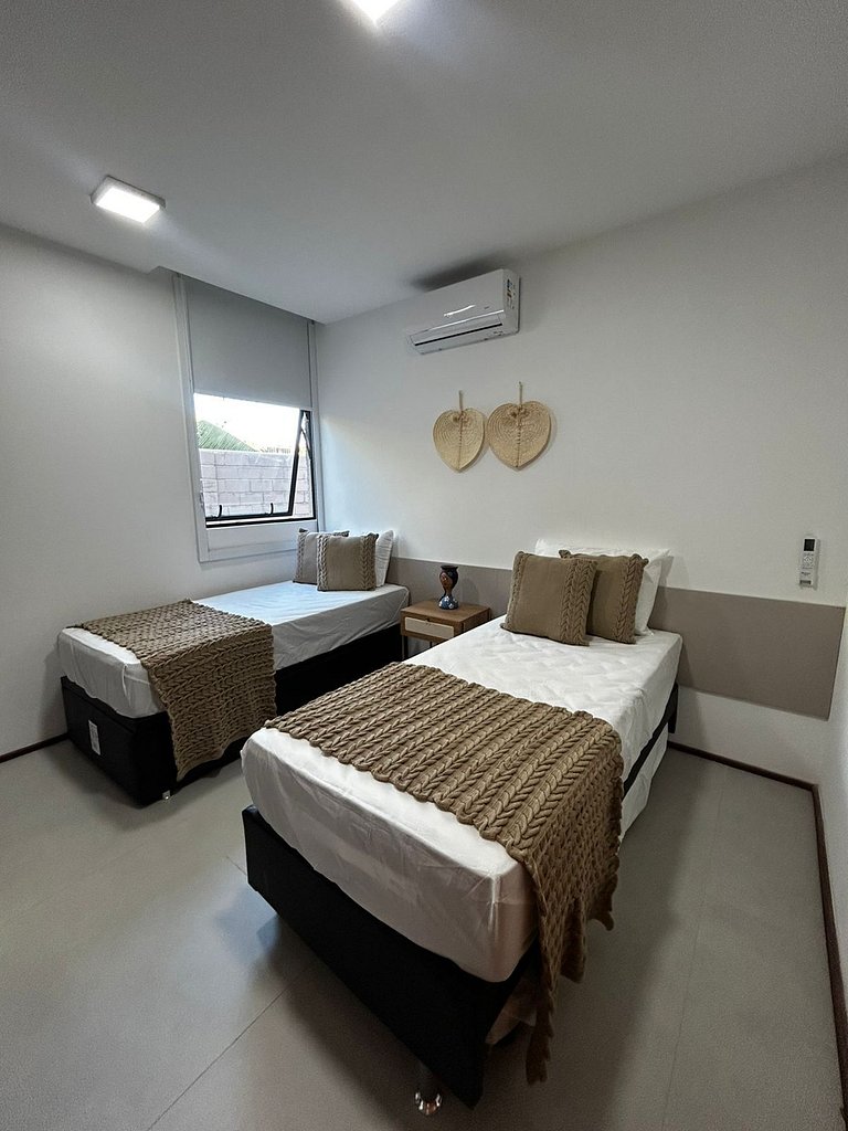 Apartamento pé na areia Tatuamunha