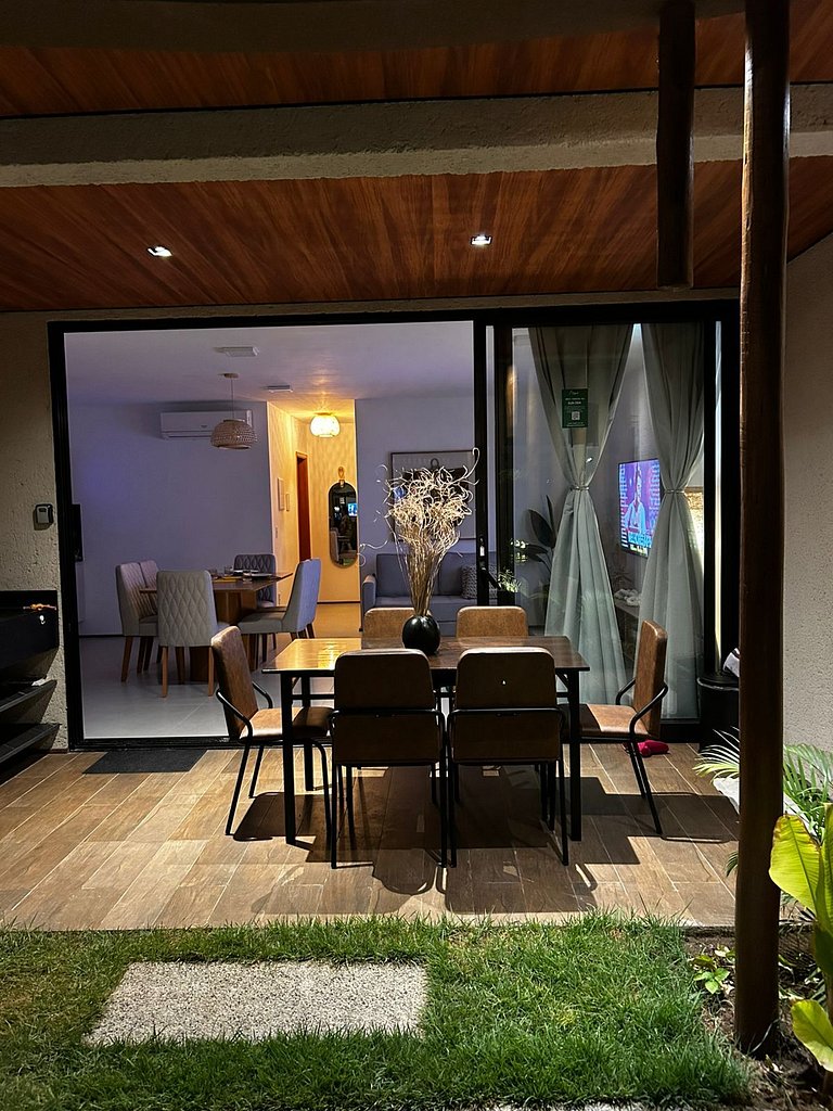 Apartamento pé na areia Tatuamunha