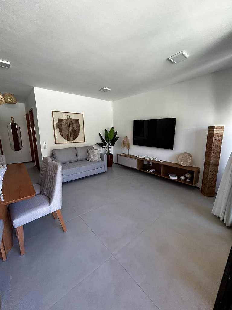 Apartamento pé na areia Tatuamunha