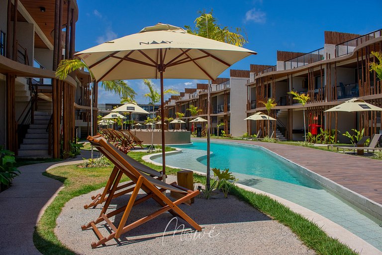 Apartamento pé na areia na Rota de Milagres