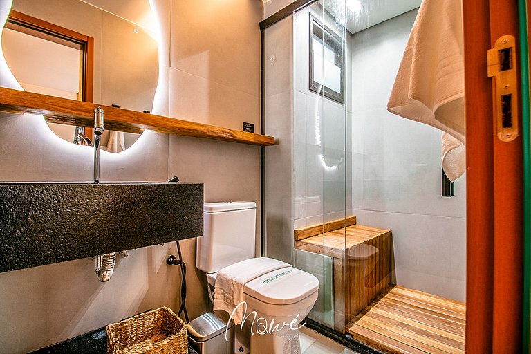 Apartamente de Luxo pé na areia na rota ecologica