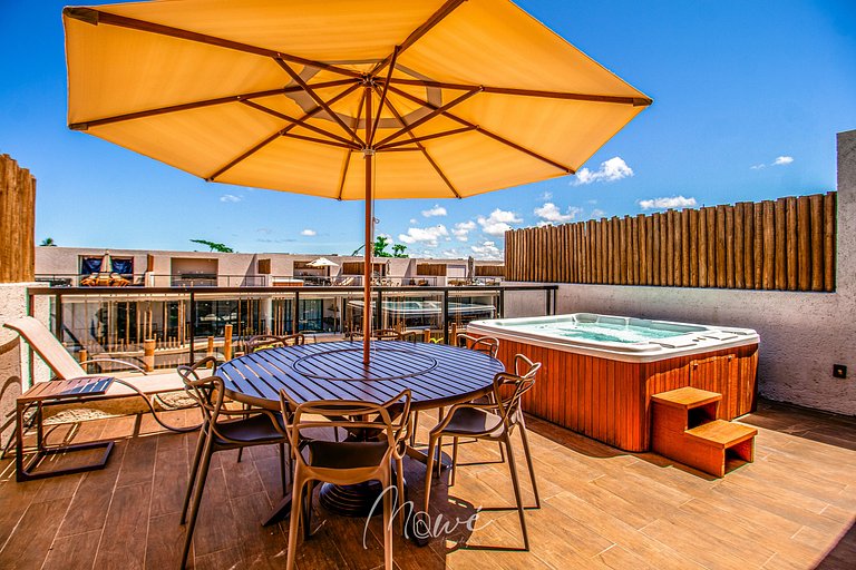 Rooftop c/ Jacuzzi na rota ecologica - Ocean 109