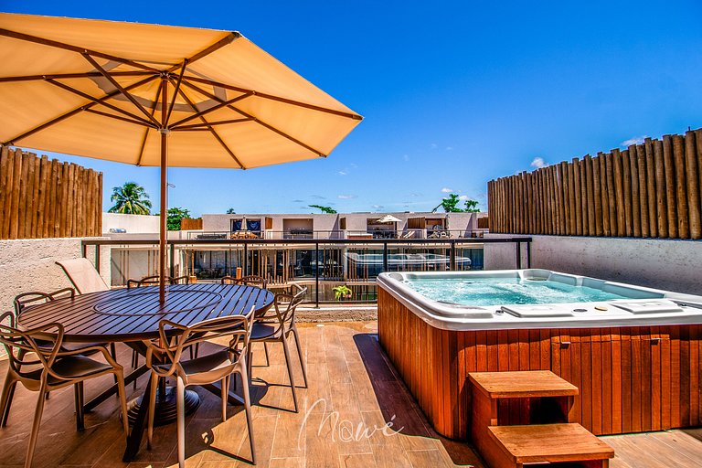 Rooftop c/ Jacuzzi na rota ecologica - Ocean 109