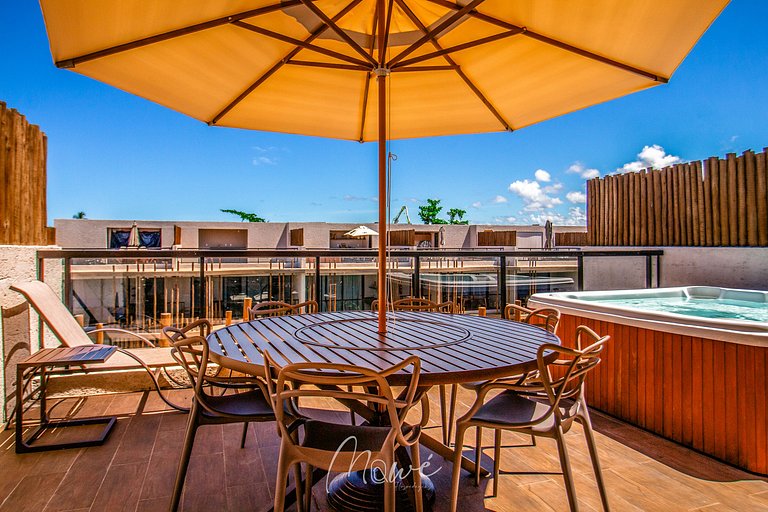 Rooftop c/ Jacuzzi na rota ecologica - Ocean 109