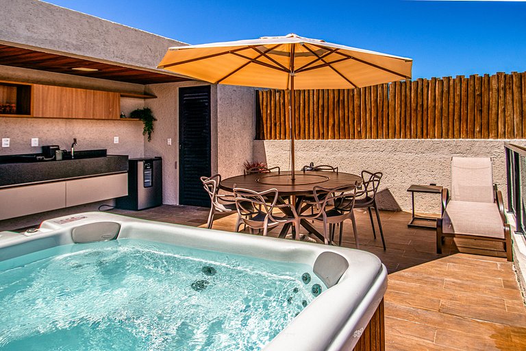 Rooftop c/ Jacuzzi na rota ecologica - Ocean 109