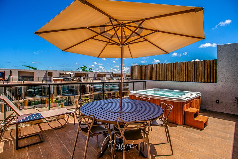 Rooftop c/ Jacuzzi na rota ecologica - Ocean 109