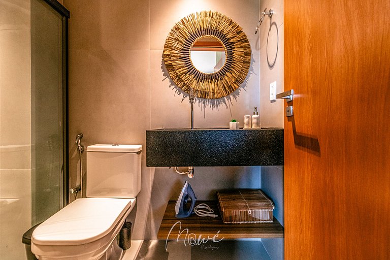 Lindo apartamento com Rooftop na Rota de Milagres