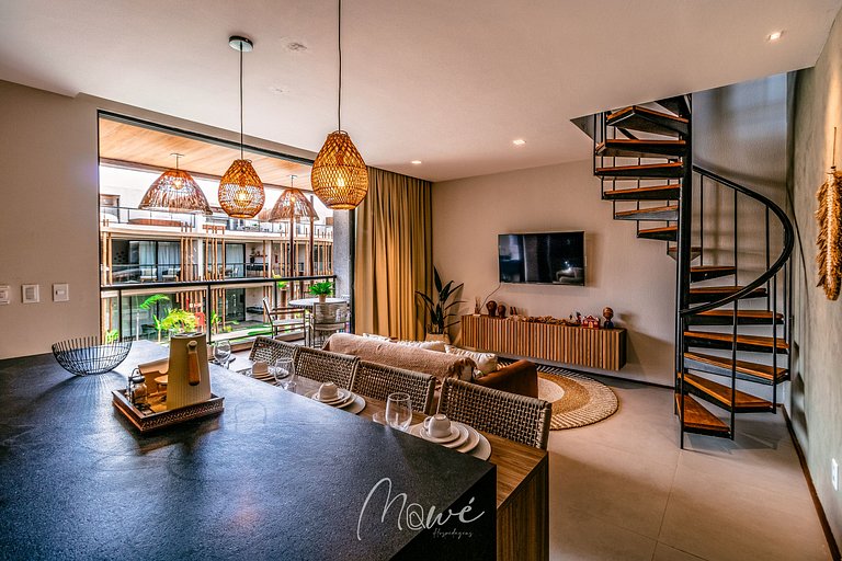 Lindo apartamento com Rooftop na Rota de Milagres