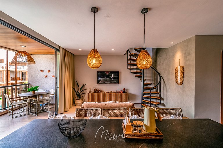 Lindo apartamento com Rooftop na Rota de Milagres