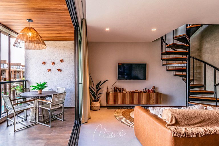 Lindo apartamento com Rooftop na Rota de Milagres