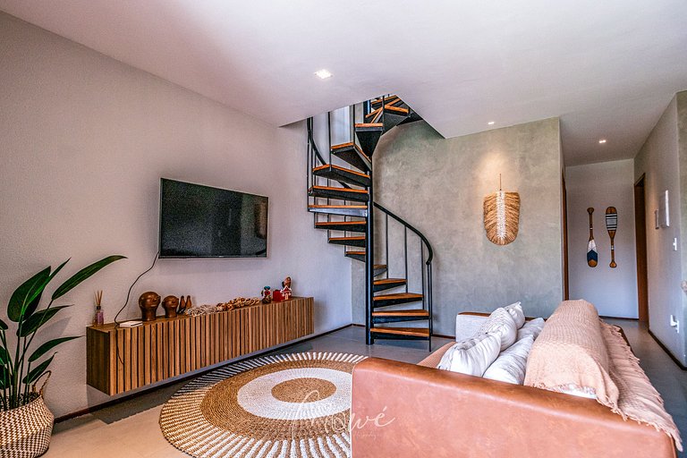 Lindo apartamento com Rooftop na Rota de Milagres