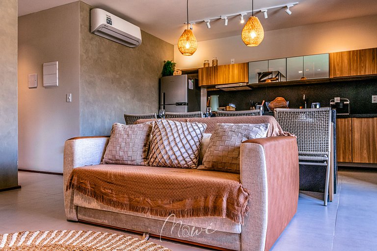 Lindo apartamento com Rooftop na Rota de Milagres