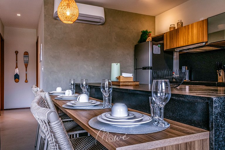Lindo apartamento com Rooftop na Rota de Milagres