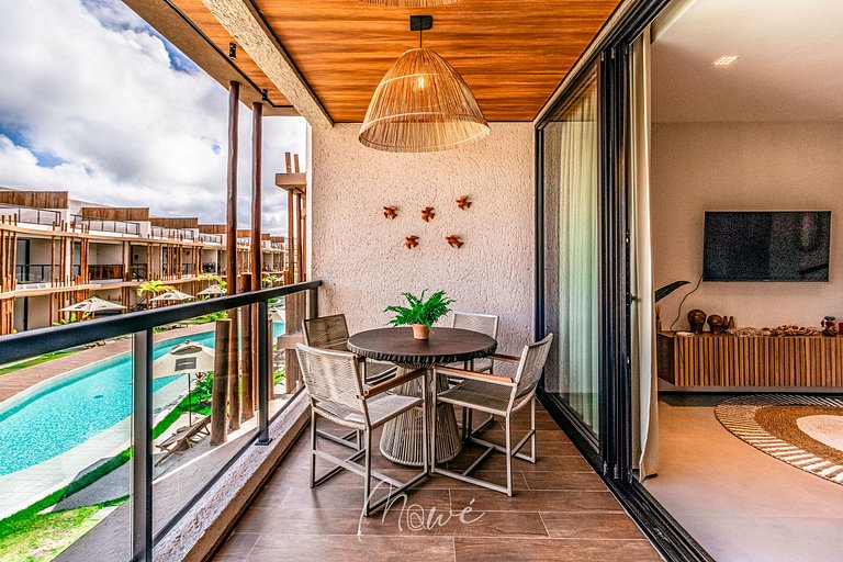 Lindo apartamento com Rooftop na Rota de Milagres