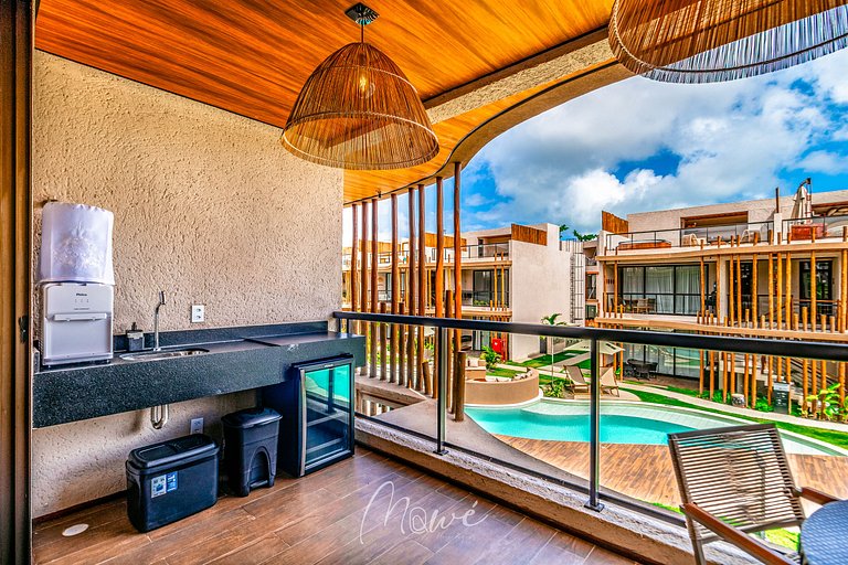 Lindo apartamento com Rooftop na Rota de Milagres