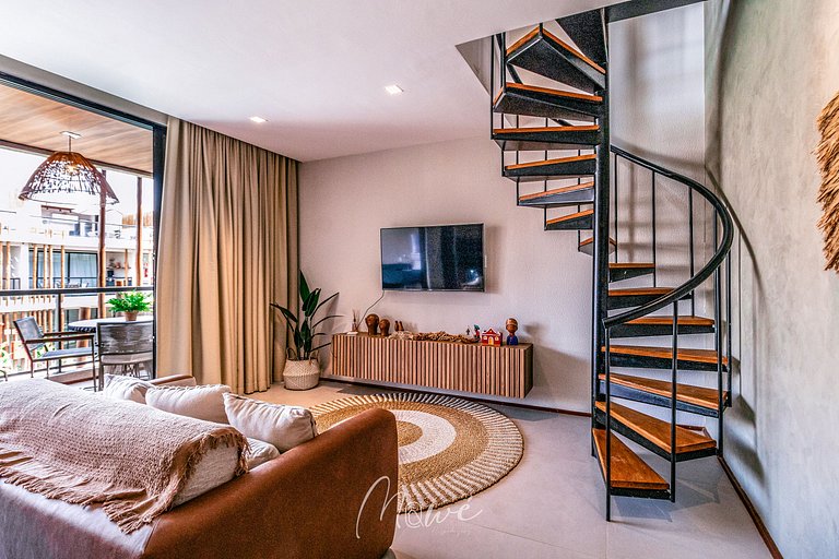 Lindo apartamento com Rooftop na Rota de Milagres