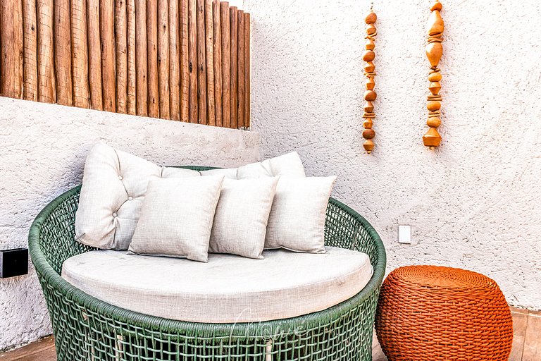 Lindo apartamento com Rooftop na Rota de Milagres